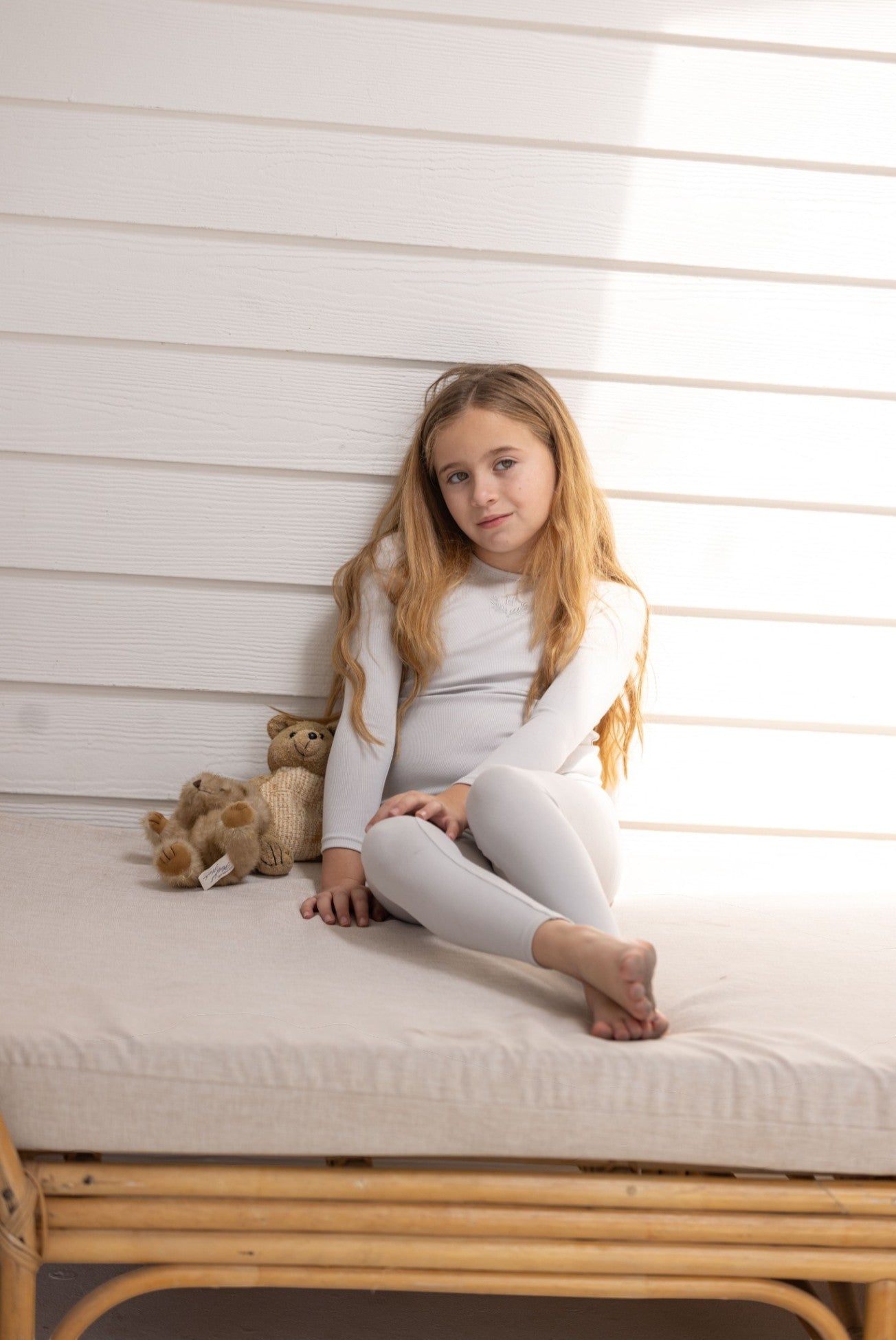 Leaf Embroidered Loungewear: Mocha Mousse Set