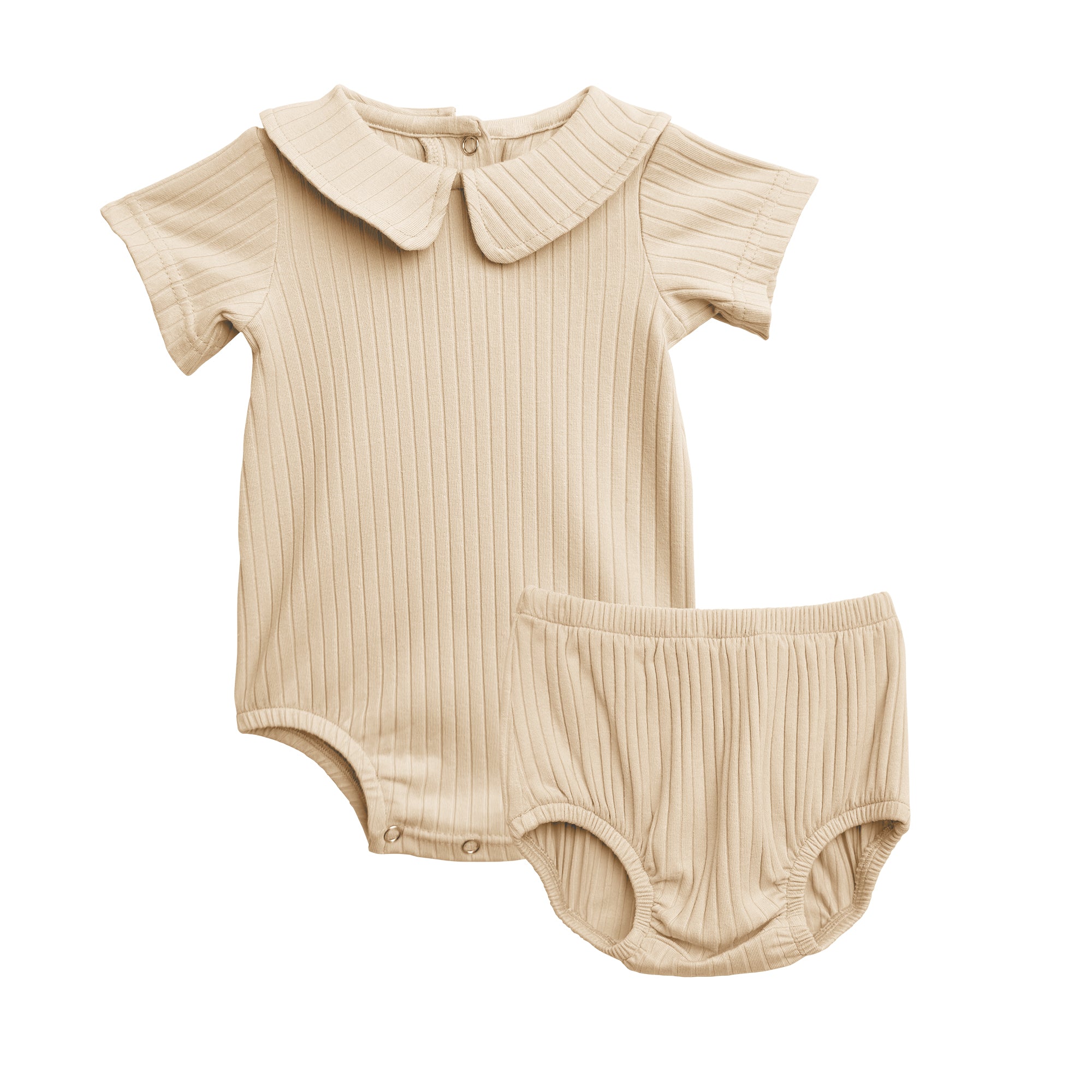 Boys Short Sleeve Round Collar Neck Onesie