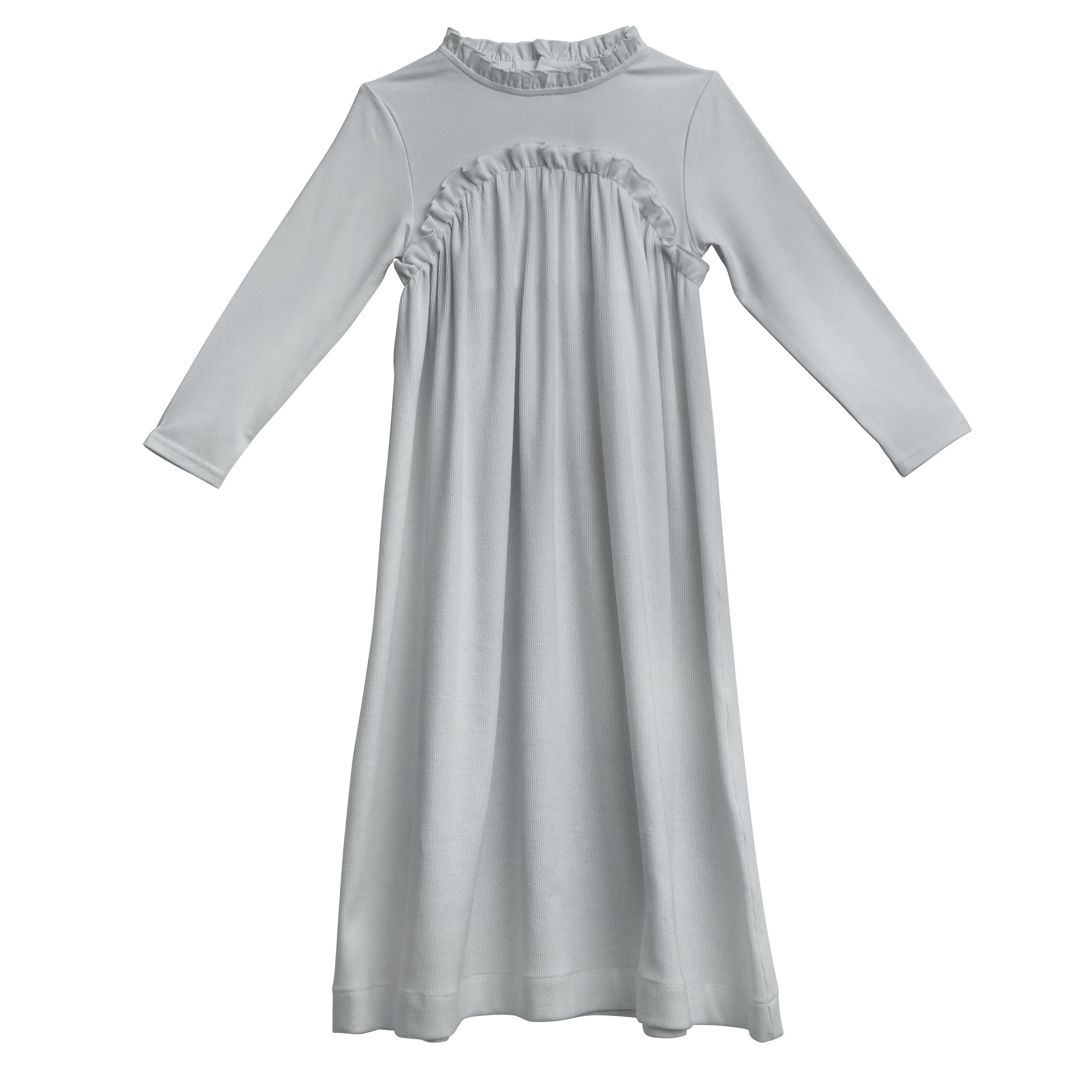 Ruffle Neck Empire Waist Dress