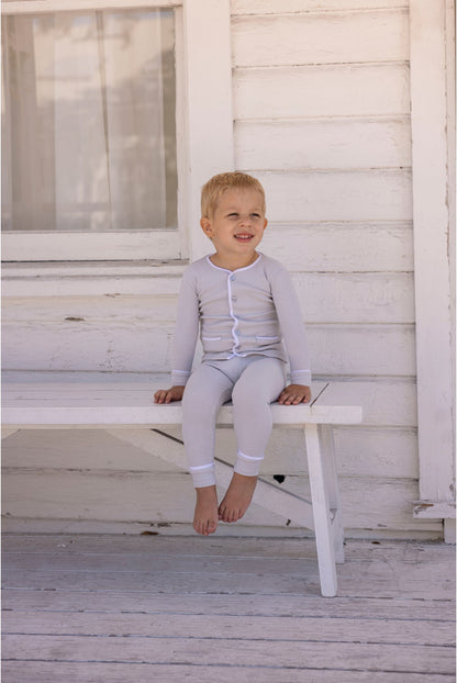 Grandpa Loungewear Shirt: Oyster Mushroom