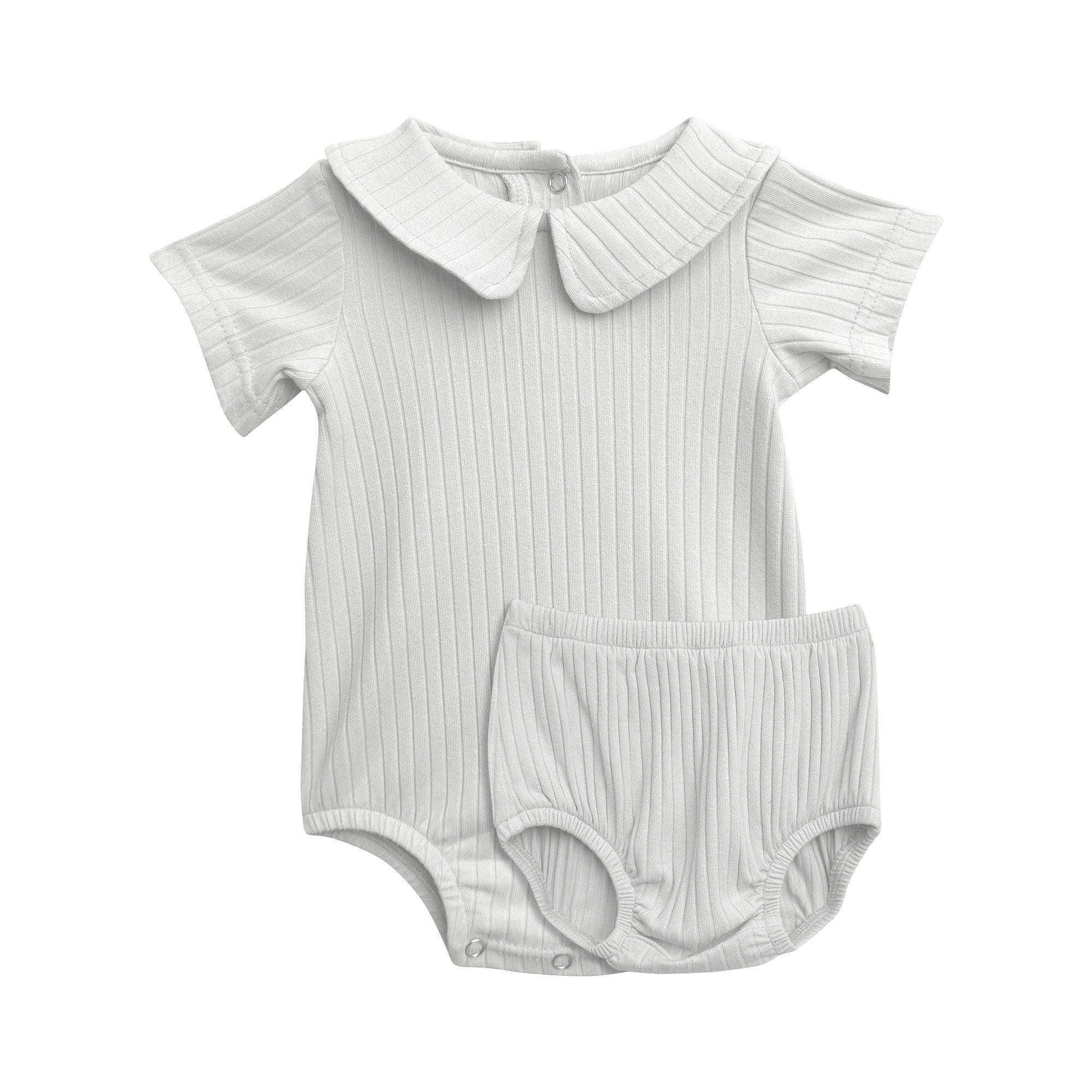 Boys Short Sleeve Round Collar Neck Onesie