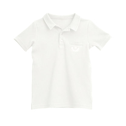Basic Boys Knit Stretch Polo Short Sleeve Shirt