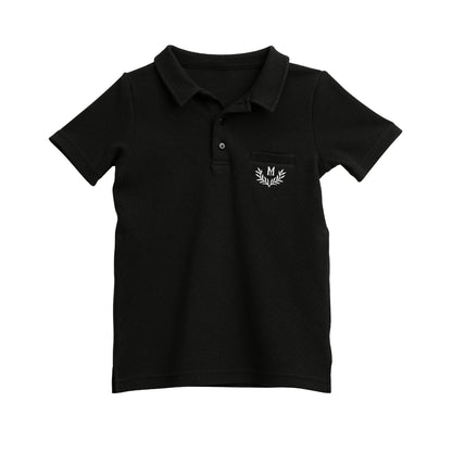 Basic Boys Knit Stretch Polo Short Sleeve Shirt