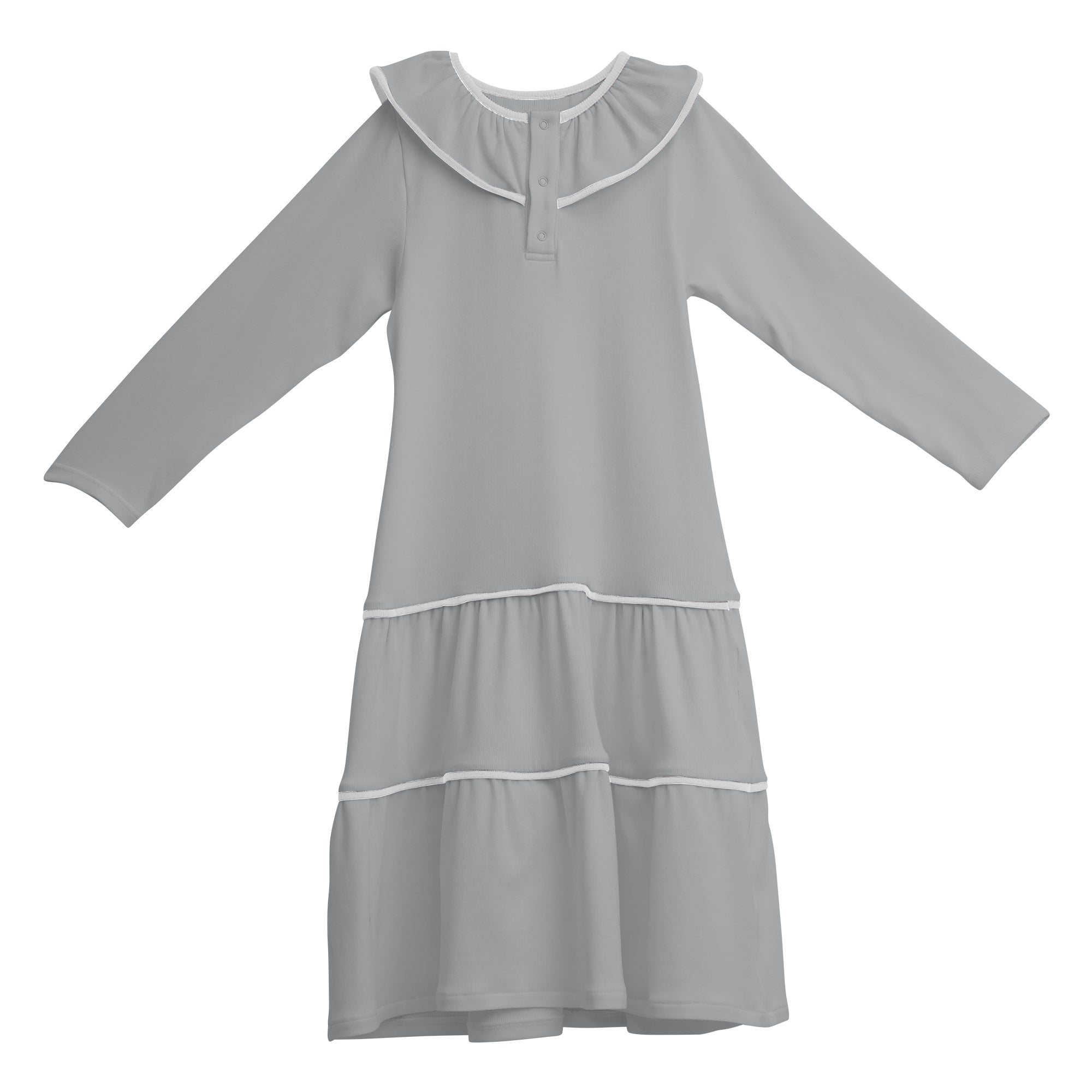 Ruffle Collar Drop Waist Dress