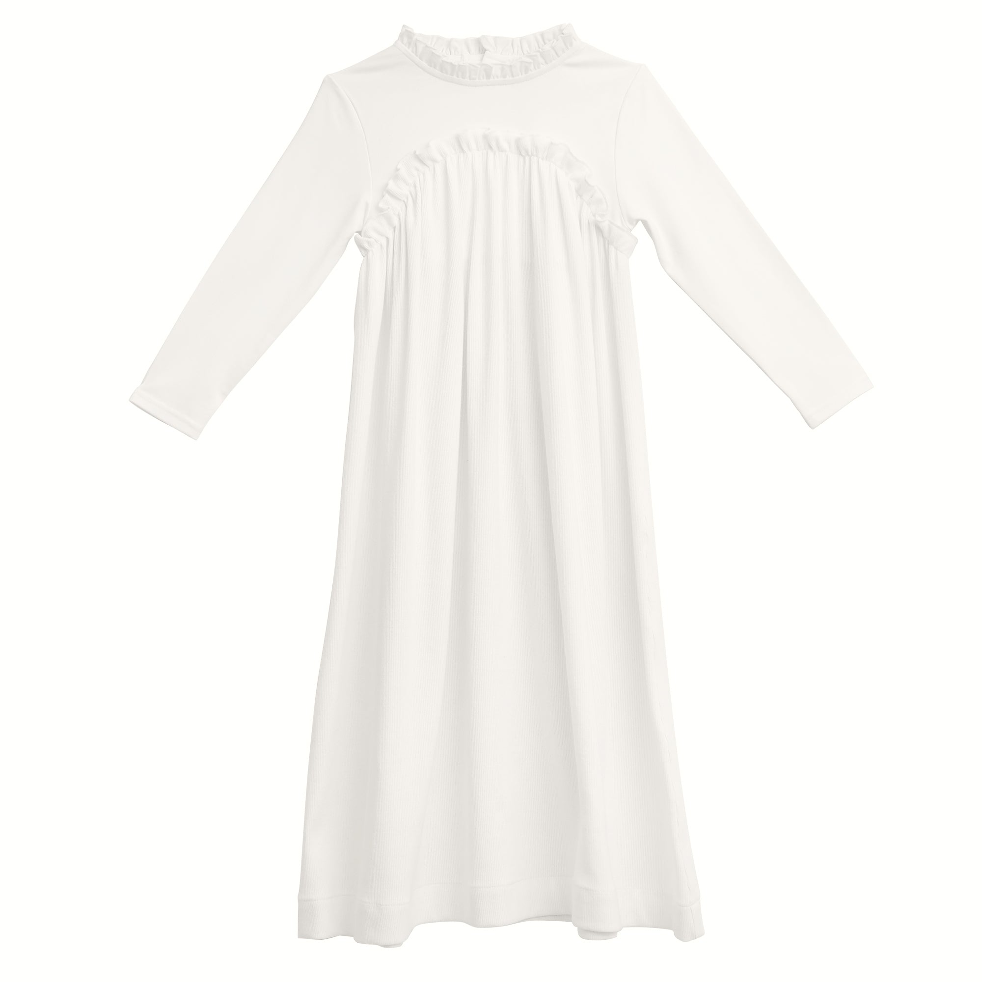 Ruffle Neck Empire Waist Dress