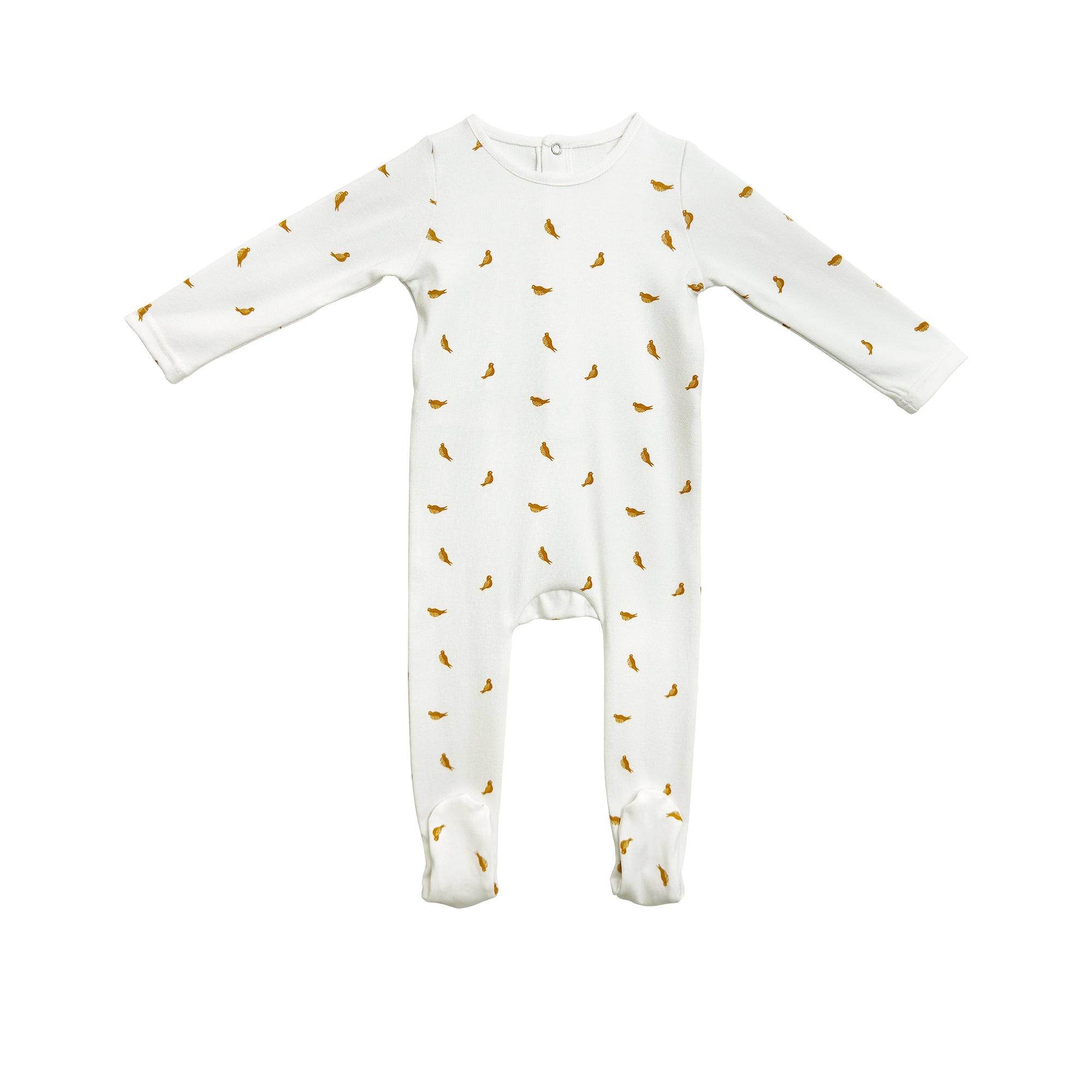 Bird Print Pajama Onesie