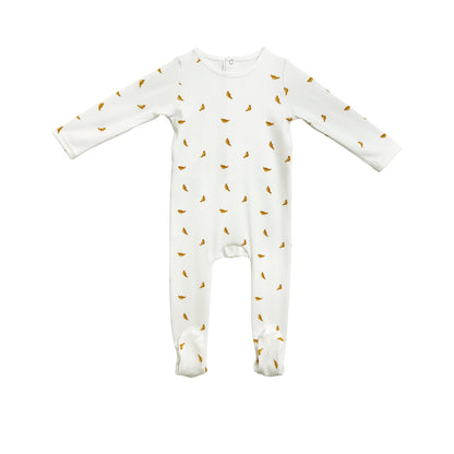 Bird Print Pajama Onesie