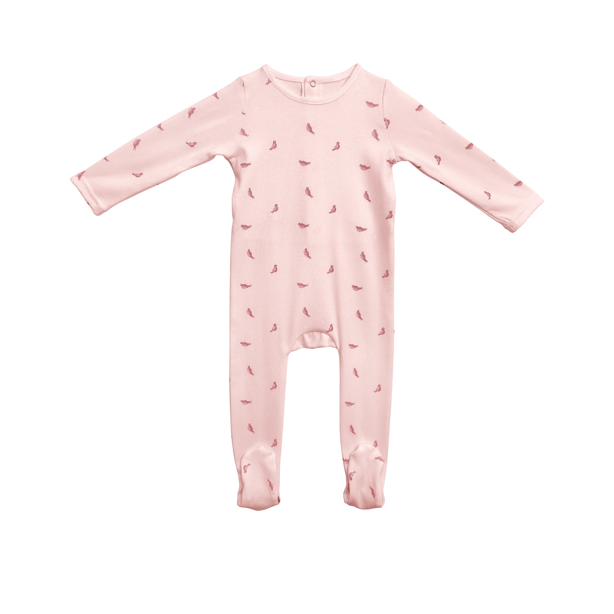 Bird Print Pajama Onesie