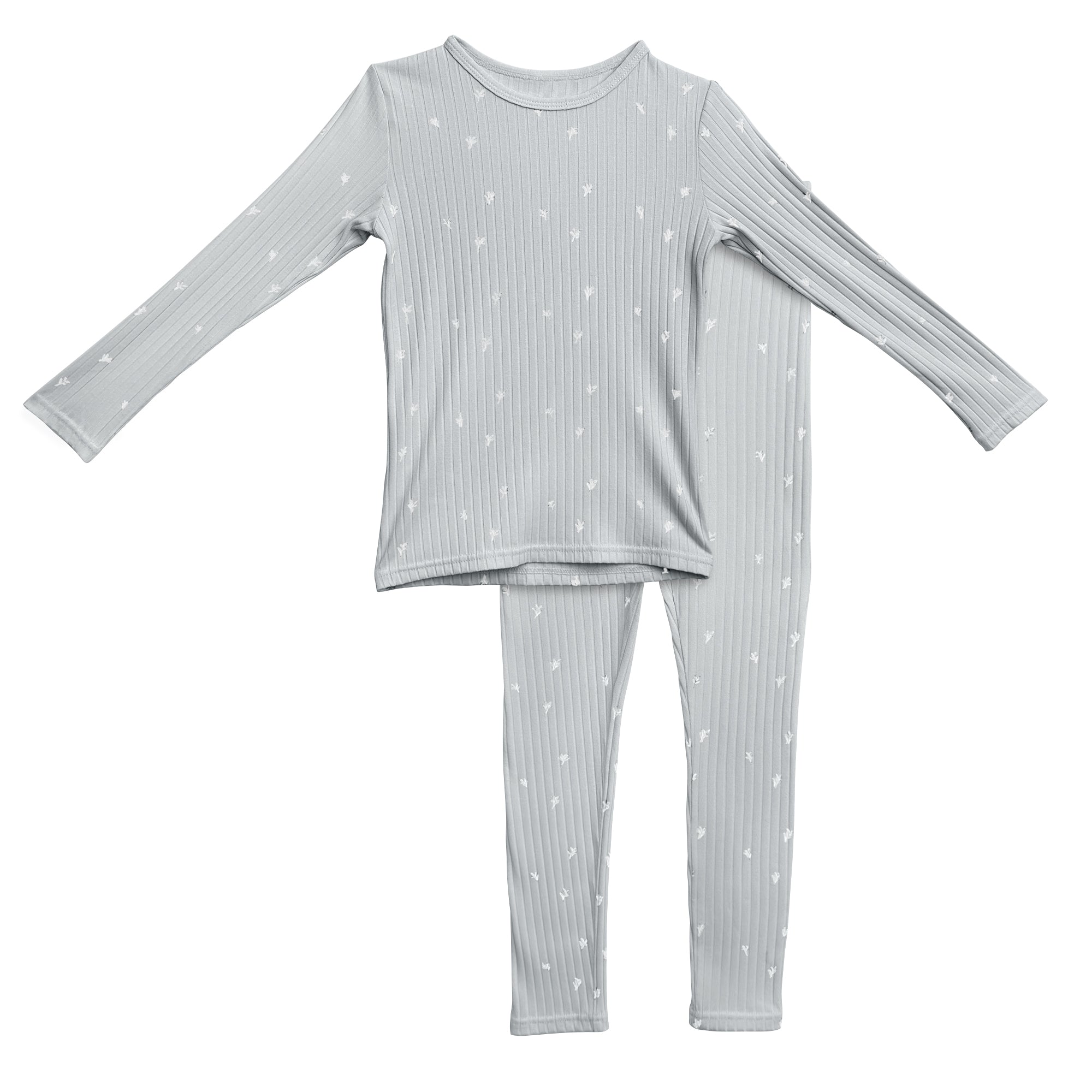 Leaf Print Loungewear Pants: Baby’s Breath