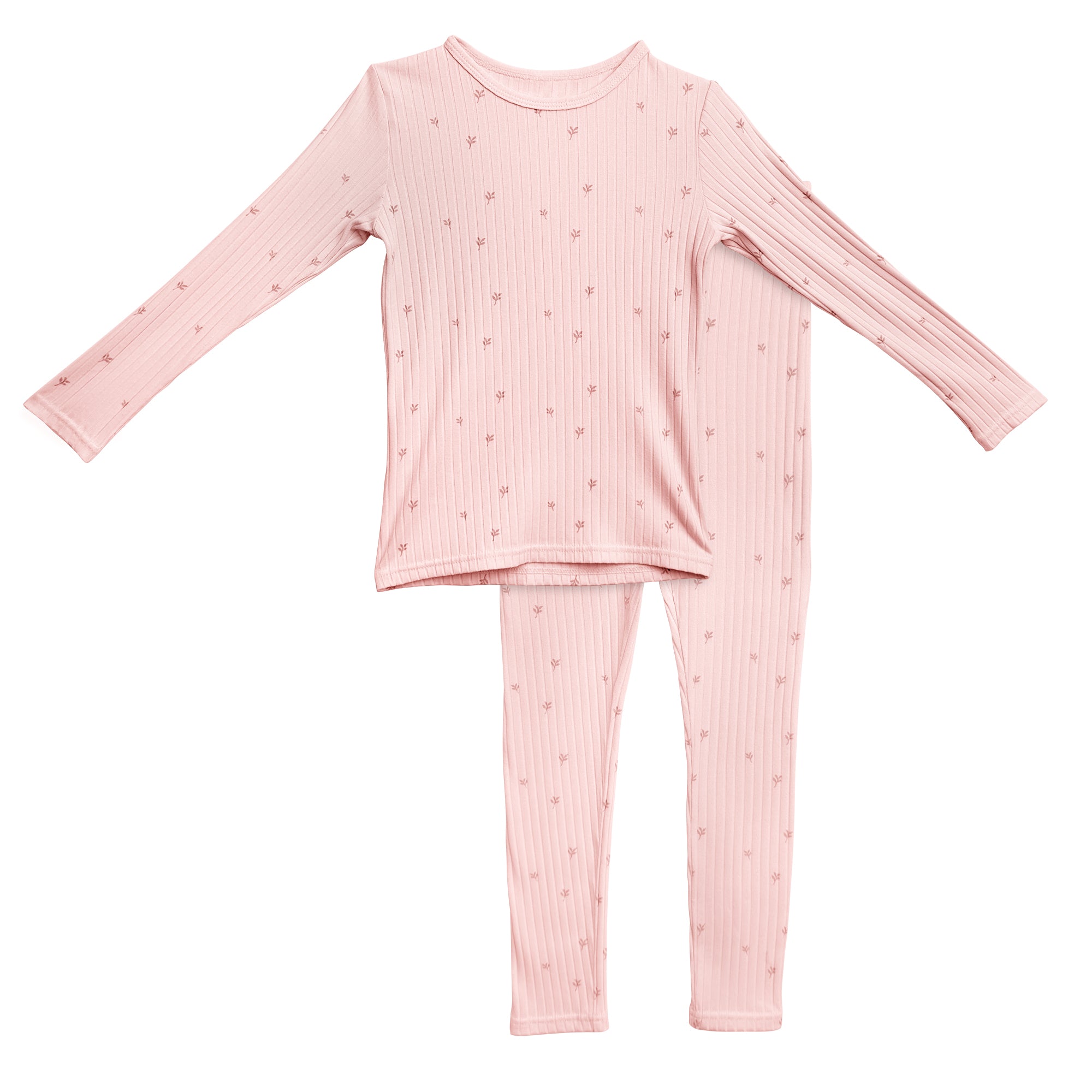Leaf Print Loungewear Pants: Baby’s Breath