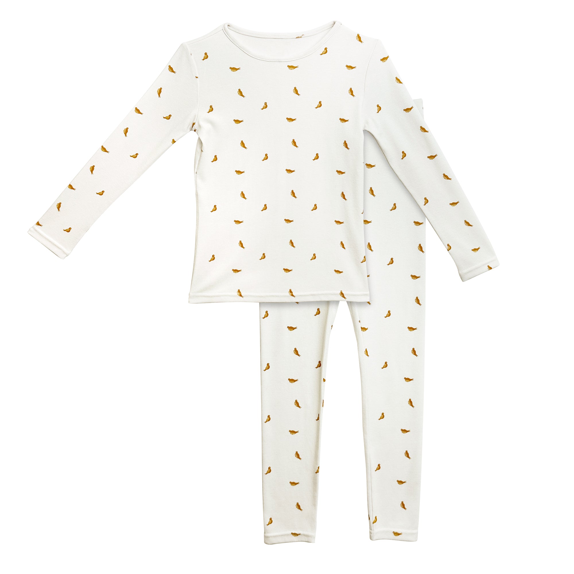 Bird Print Loungewear Pants: Baby’s Breath