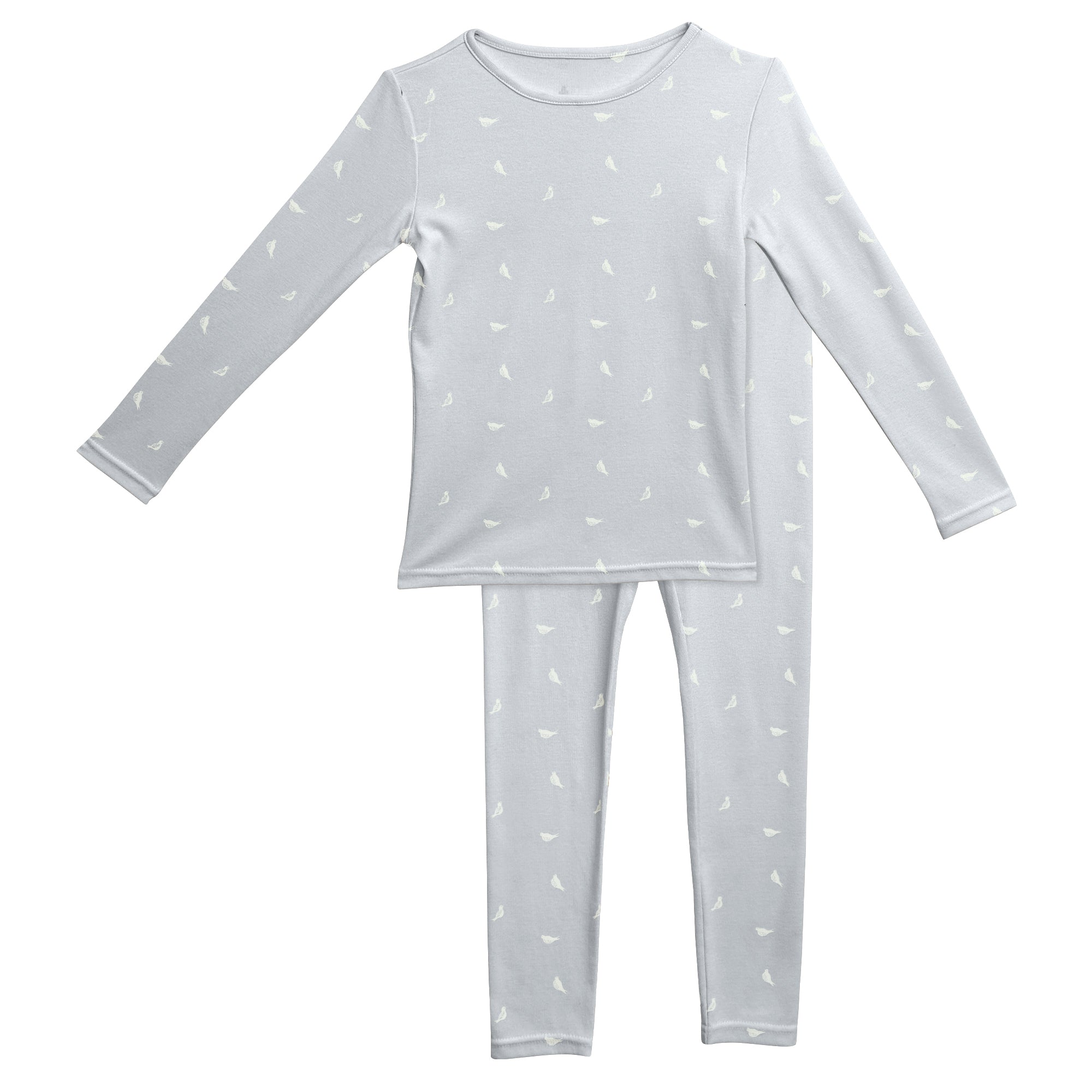 Bird Print Loungewear Pants: Baby’s Breath